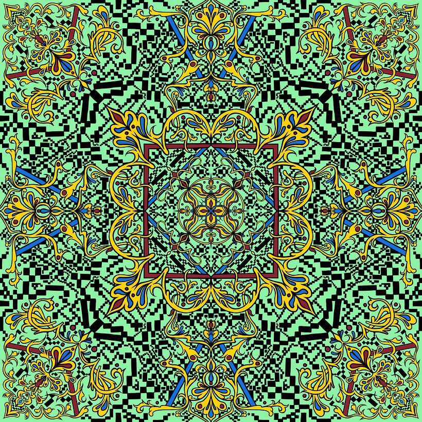 Cover design, made with Procreate's symmetry tool 1