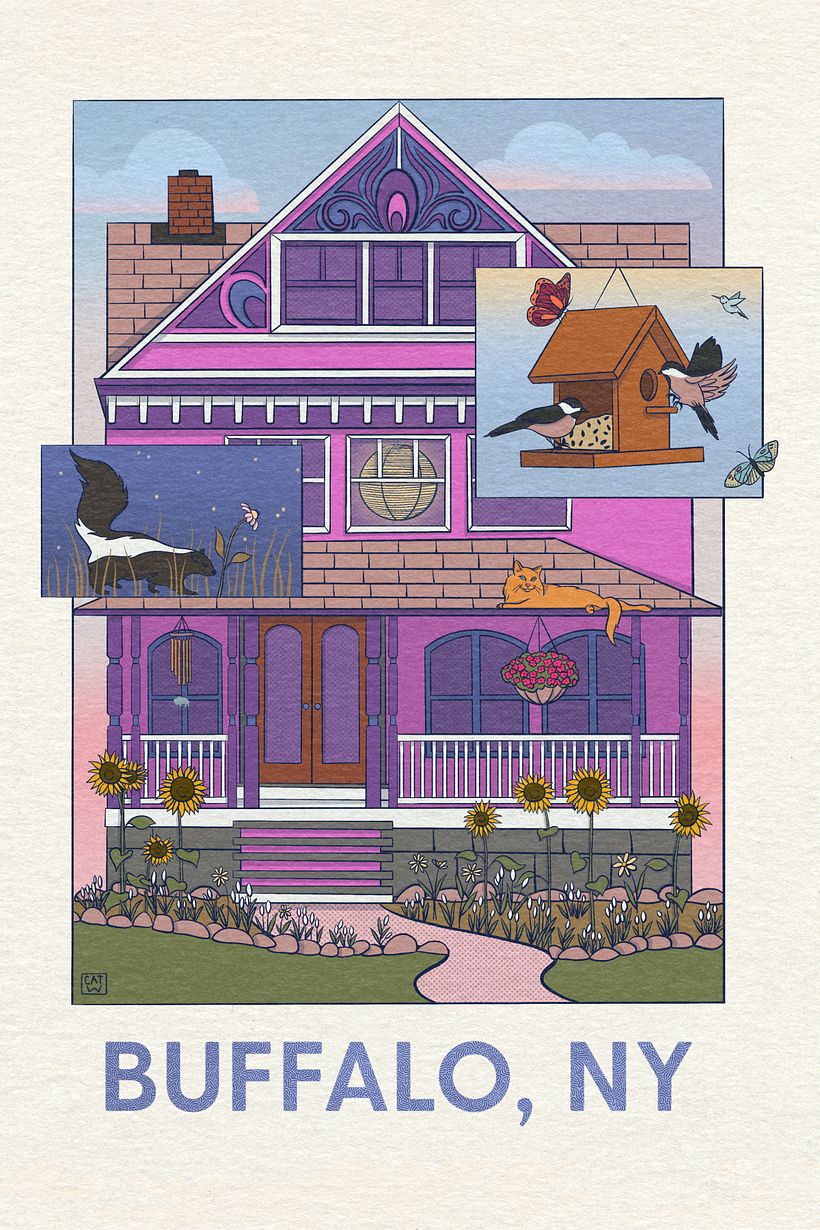 Saudações de casa - Criando uma ilustração de cartão postal dos sonhos da sua cidade natal 1