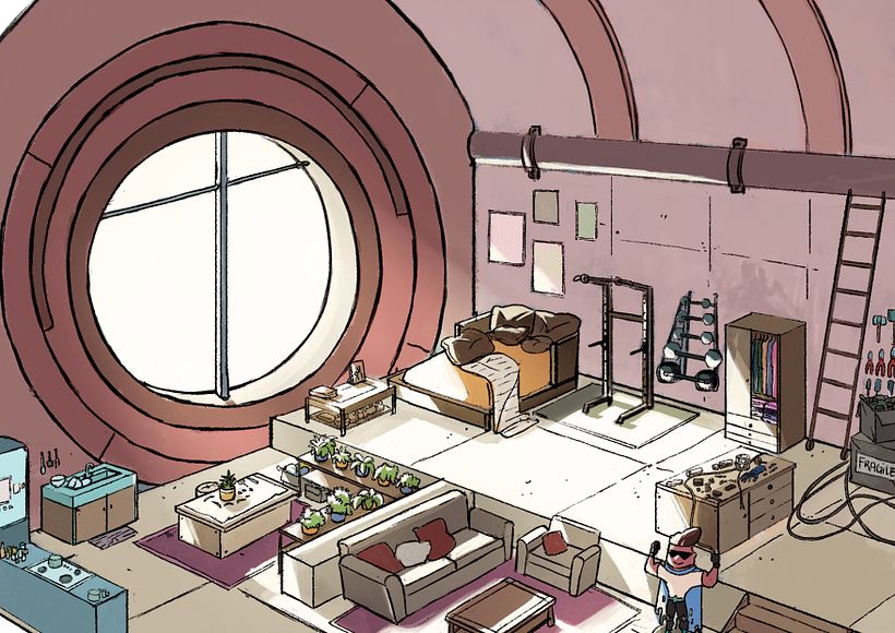 Projet pour le cours de Développement visuel : illustrez de décors imaginaires 1