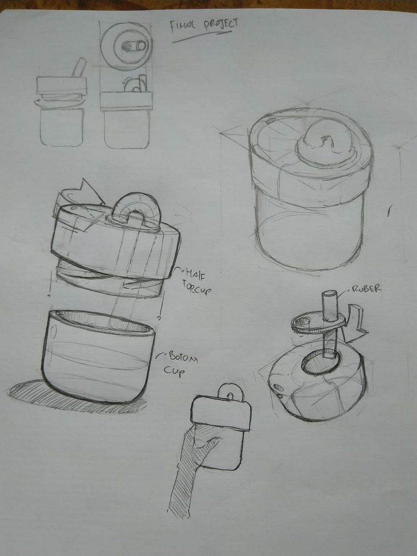 HalfCap Cups, Industrial Product Design 2