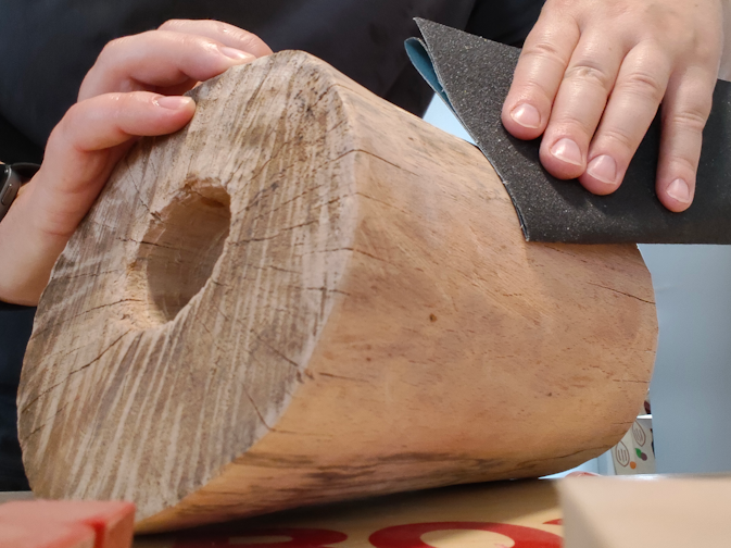 Lámpara de madera 1