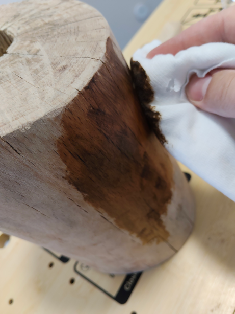 Lámpara de madera 1