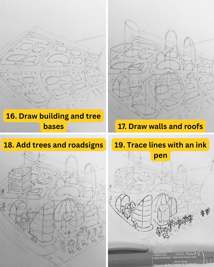 Draw Urban Landscape and Color Your World 1