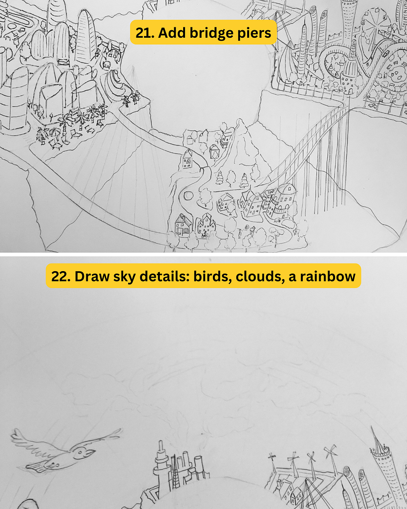 Draw Urban Landscape and Color Your World 1