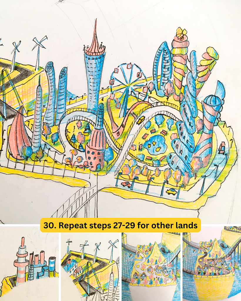 Draw Urban Landscape and Color Your World 1