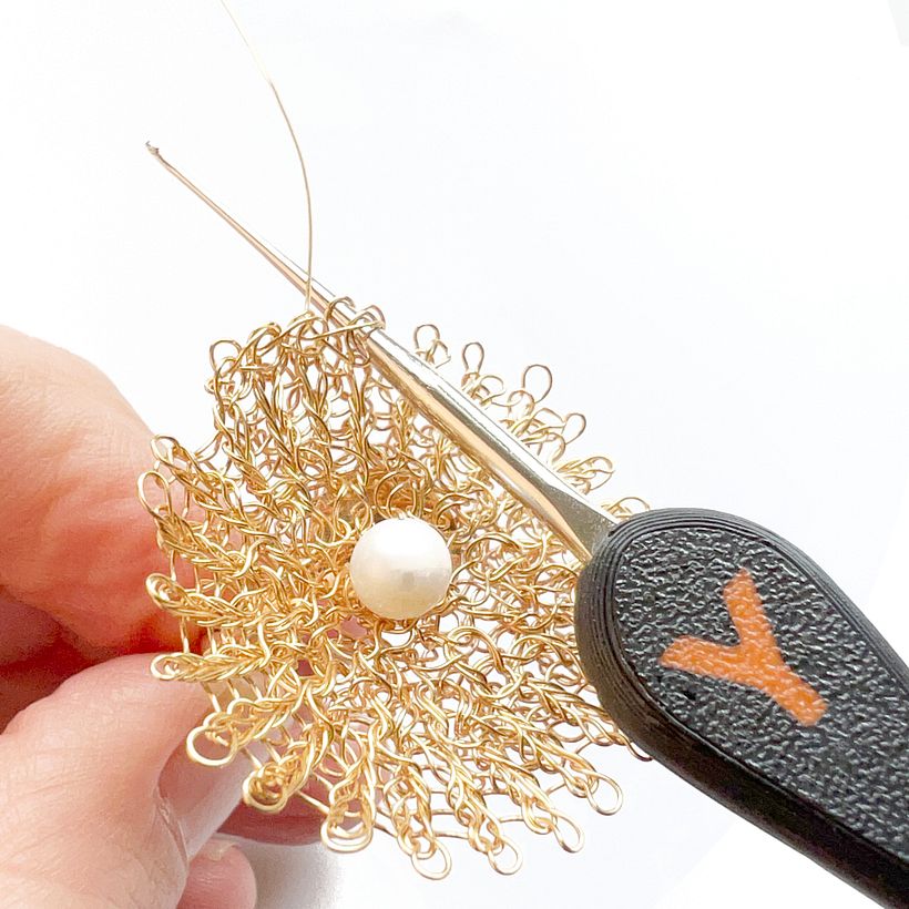 Adjustabel Flower Pearl Ring 1