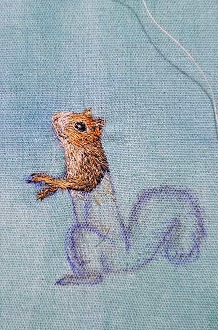 Bordado con needle painting recrea la belleza de la vida salvaje 3