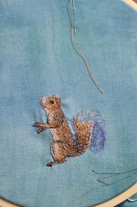 Bordado con needle painting recrea la belleza de la vida salvaje 2