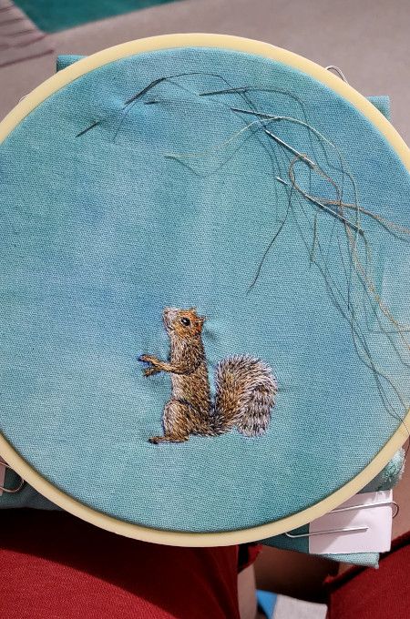 Bordado con needle painting recrea la belleza de la vida salvaje 3