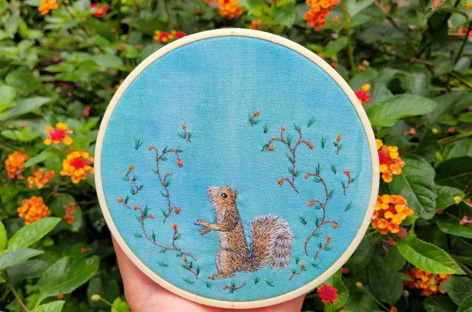 Bordado con needle painting recrea la belleza de la vida salvaje 2