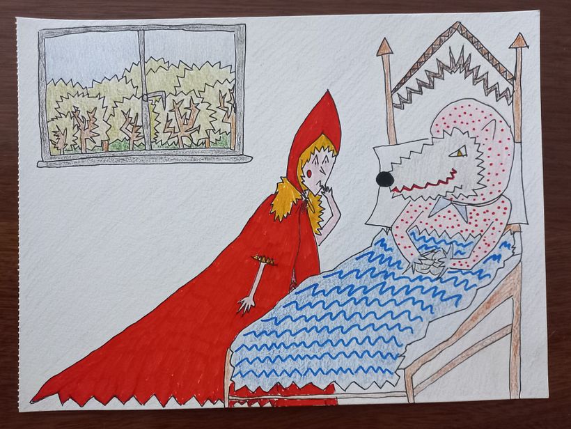 Progetto del corso Introduzione all'illustrazione infantile: Cappuccetto Rosso 1