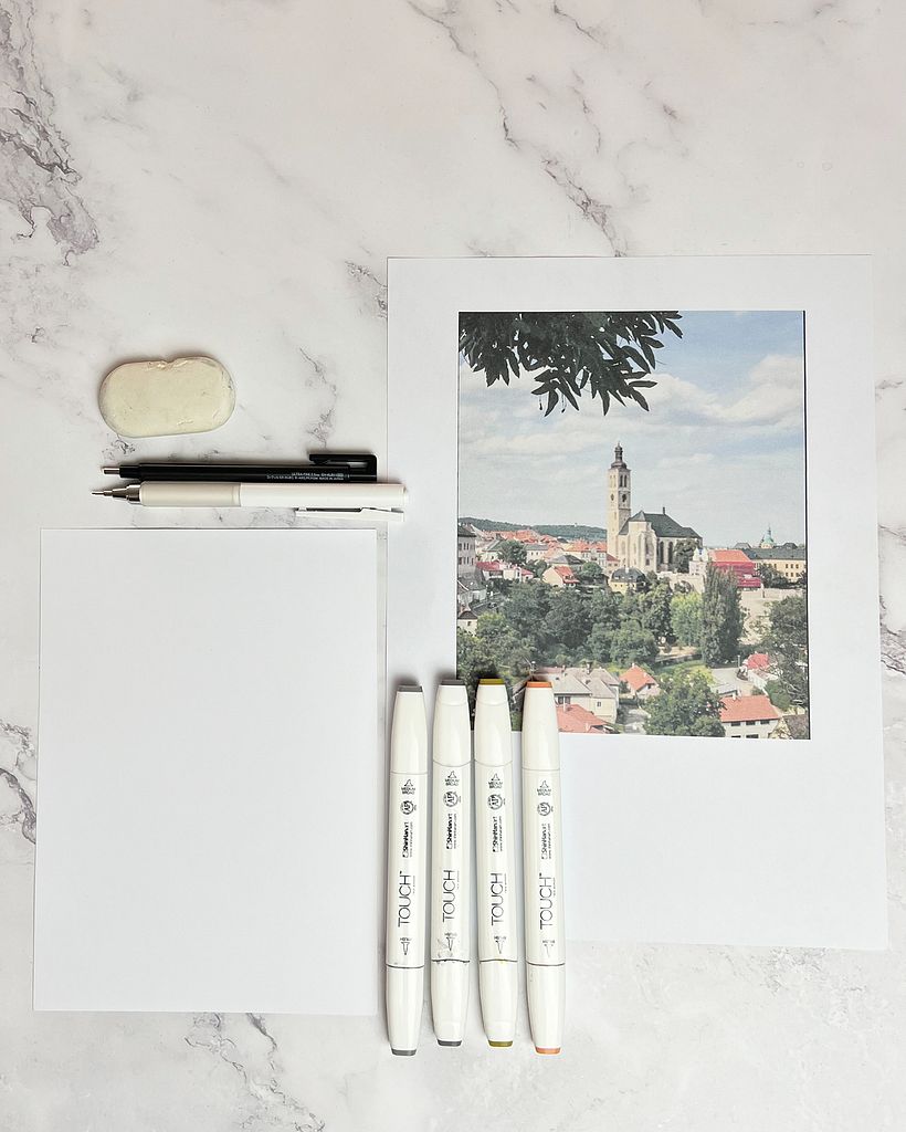 Quick Sketch with Alcohol Markers: The Perfect On-the-Go Technique 1
