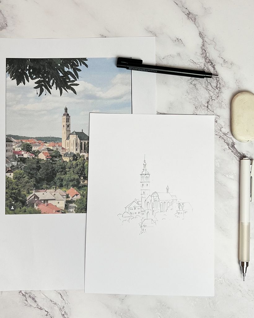 Quick Sketch with Alcohol Markers: The Perfect On-the-Go Technique 1