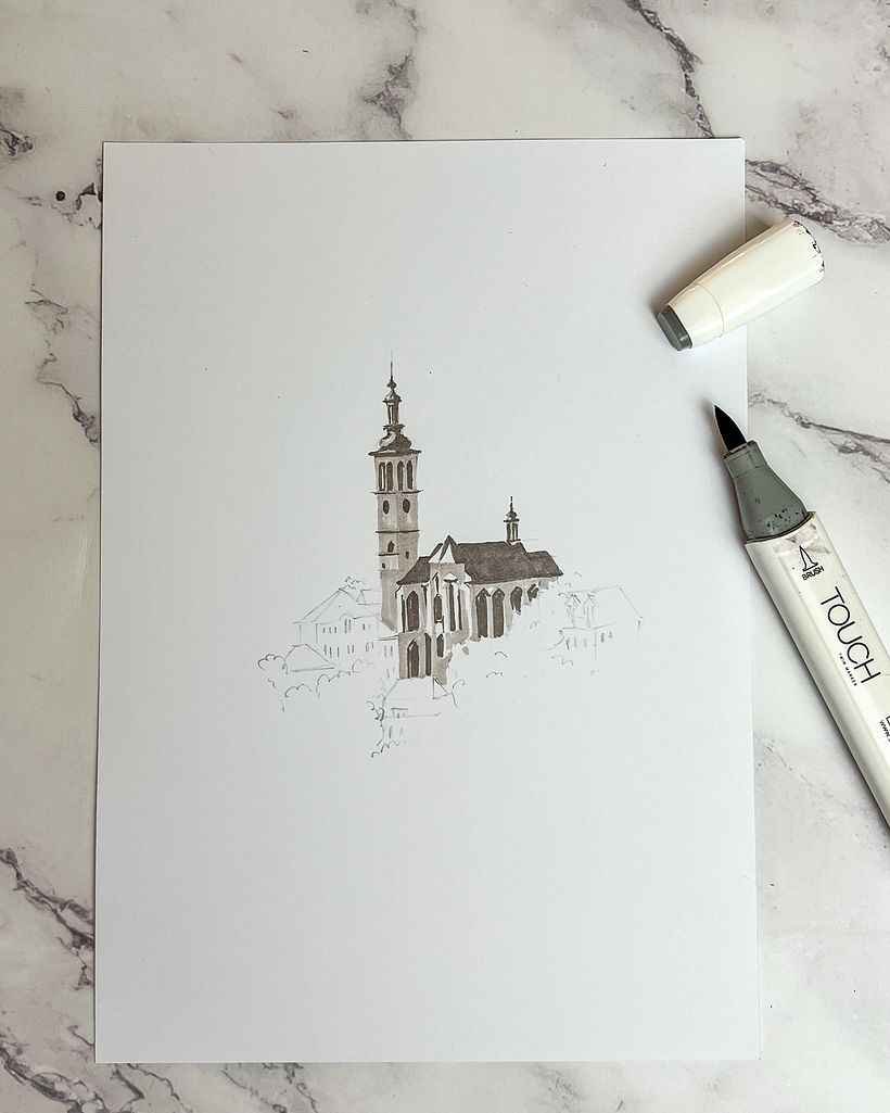 Quick Sketch with Alcohol Markers: The Perfect On-the-Go Technique 1