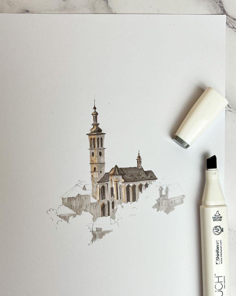 Quick Sketch with Alcohol Markers: The Perfect On-the-Go Technique 1