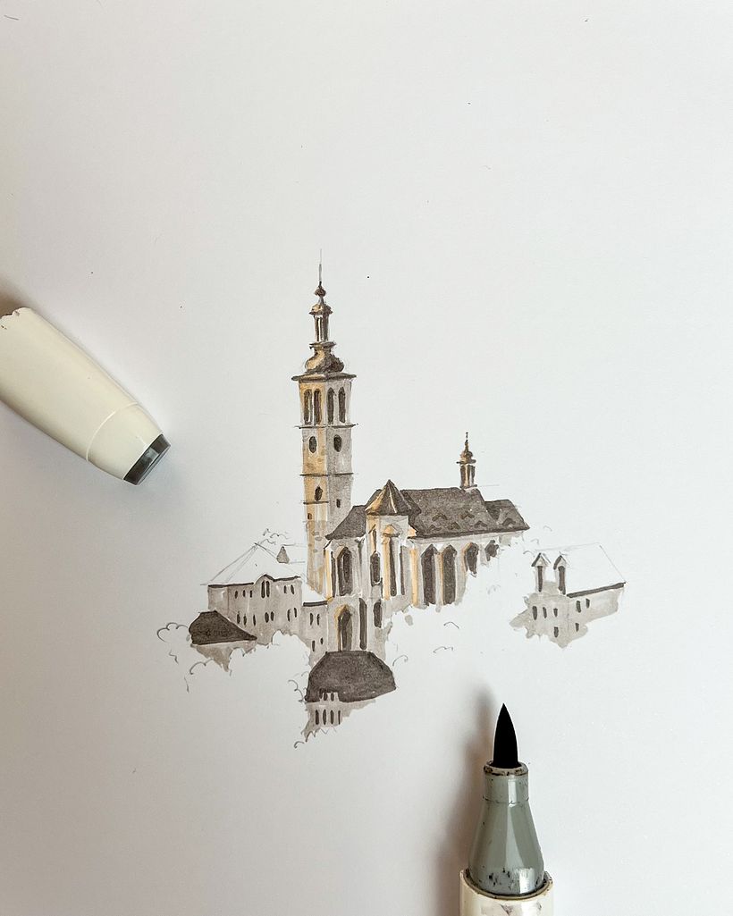 Quick Sketch with Alcohol Markers: The Perfect On-the-Go Technique 1