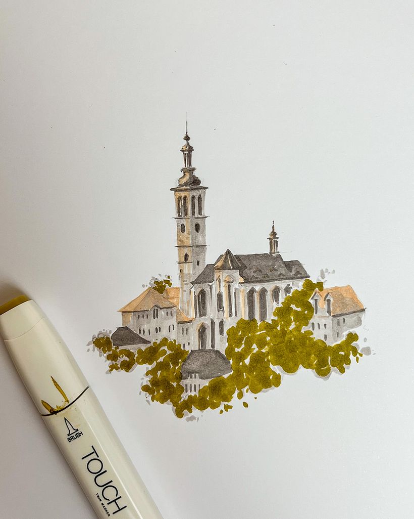 Quick Sketch with Alcohol Markers: The Perfect On-the-Go Technique 1
