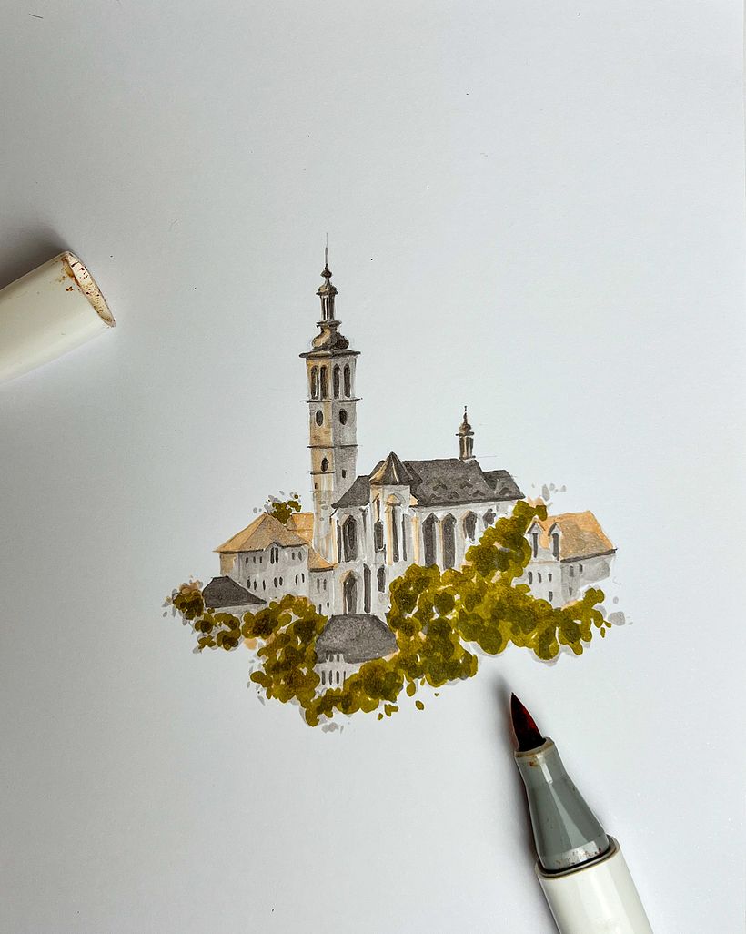 Quick Sketch with Alcohol Markers: The Perfect On-the-Go Technique 1