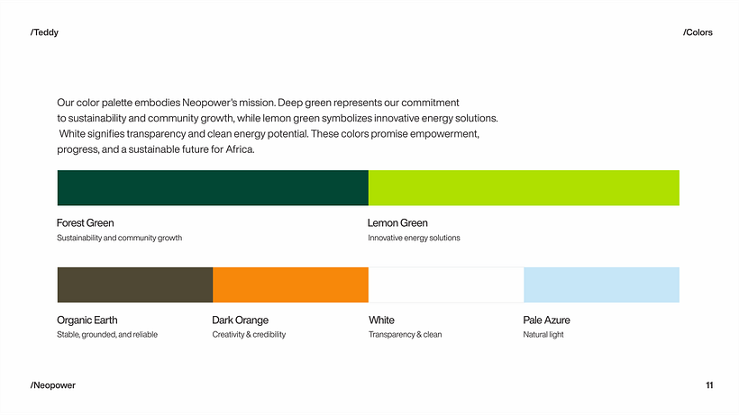 Neopower: Diseñando una marca de energía sustentable desde cero. 5