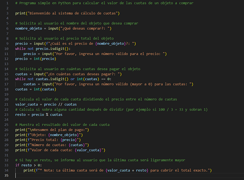 Proyecto final Calculadora de cuotas 1