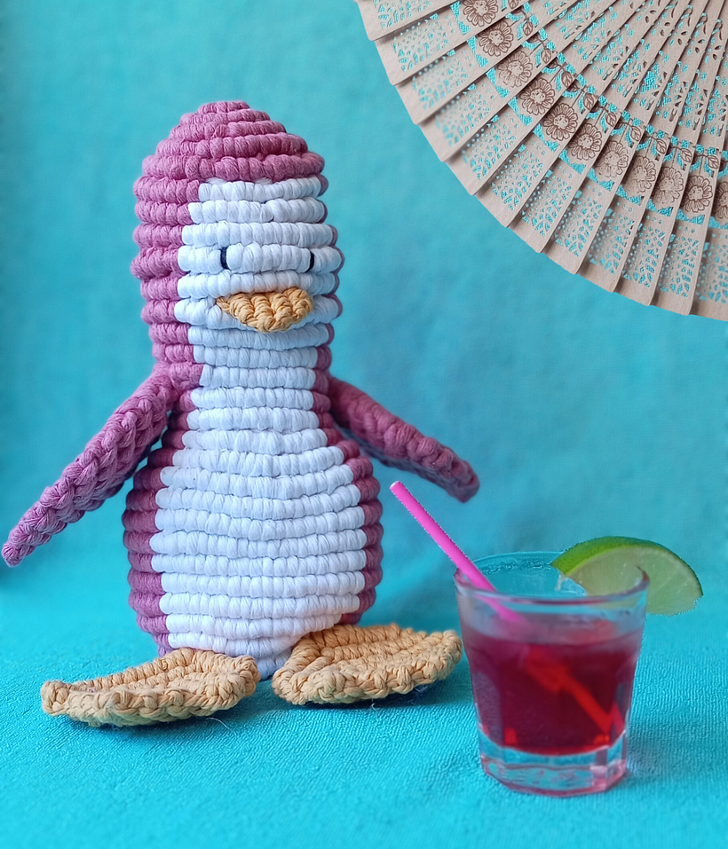 My first 3D-Macrame-Penguin 1