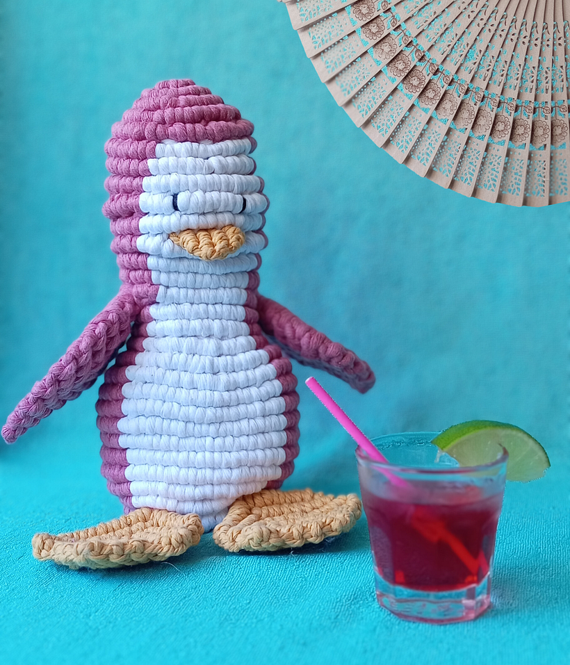 My first 3D-Macrame-Penguin 1