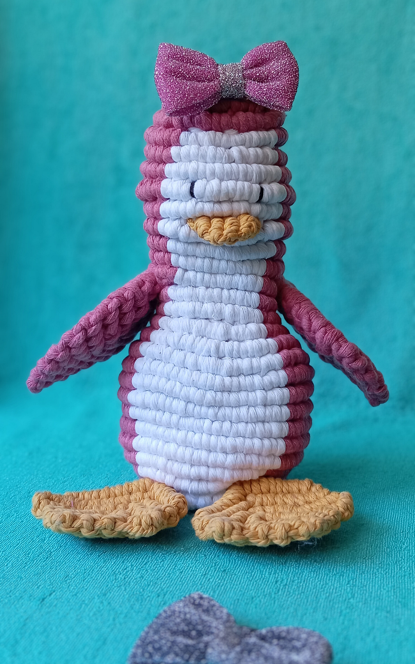 My first 3D-Macrame-Penguin 6