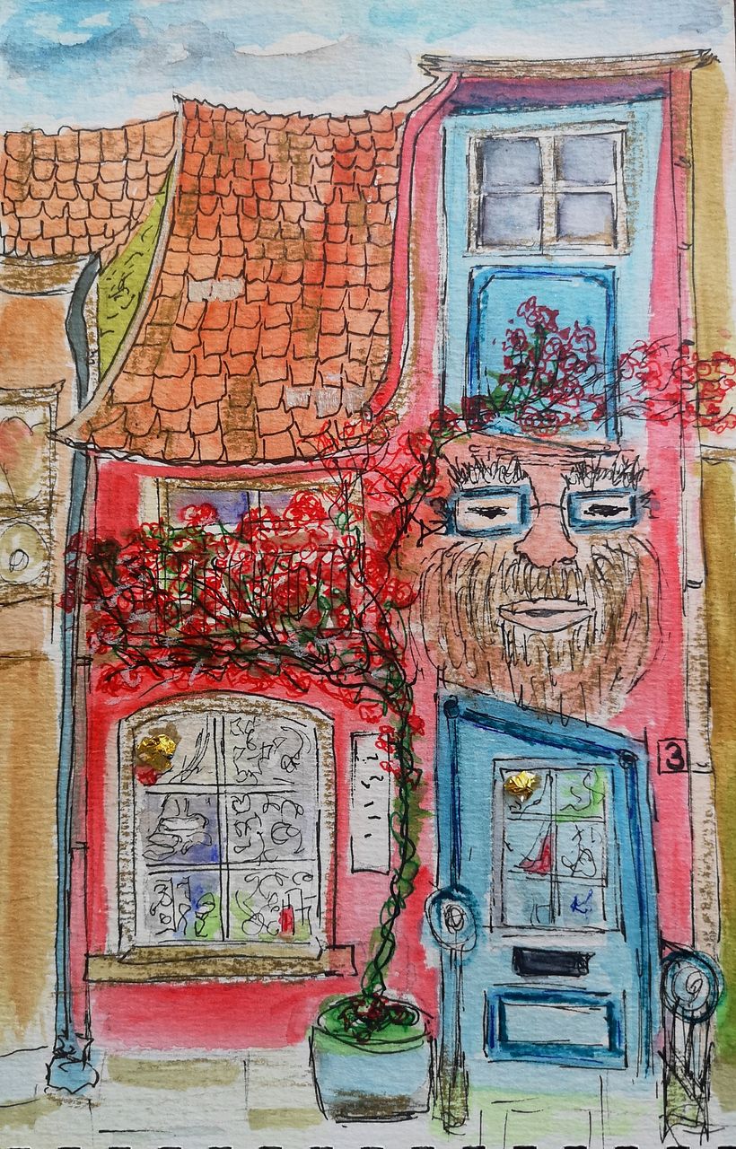 Grandpa in red and blue 1