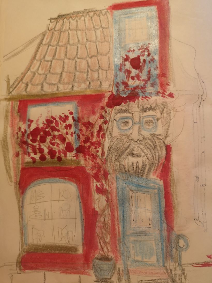 Grandpa in red and blue 2