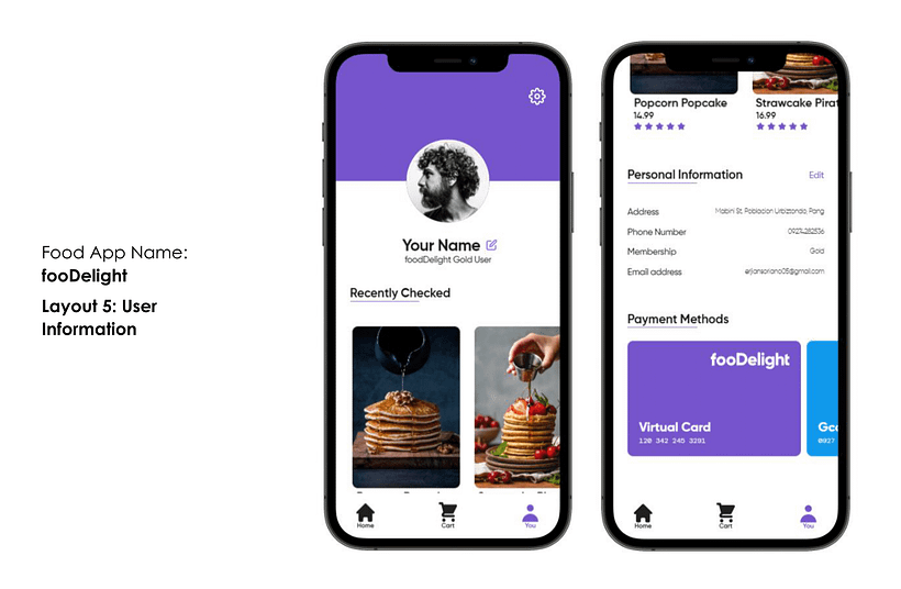 FooDelight UI/UX Design Project 4