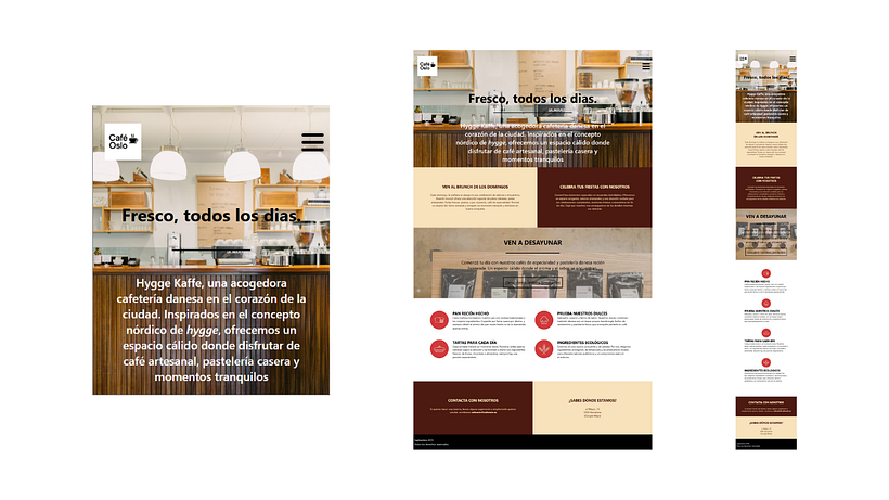 Cafe Oslo. Website 1