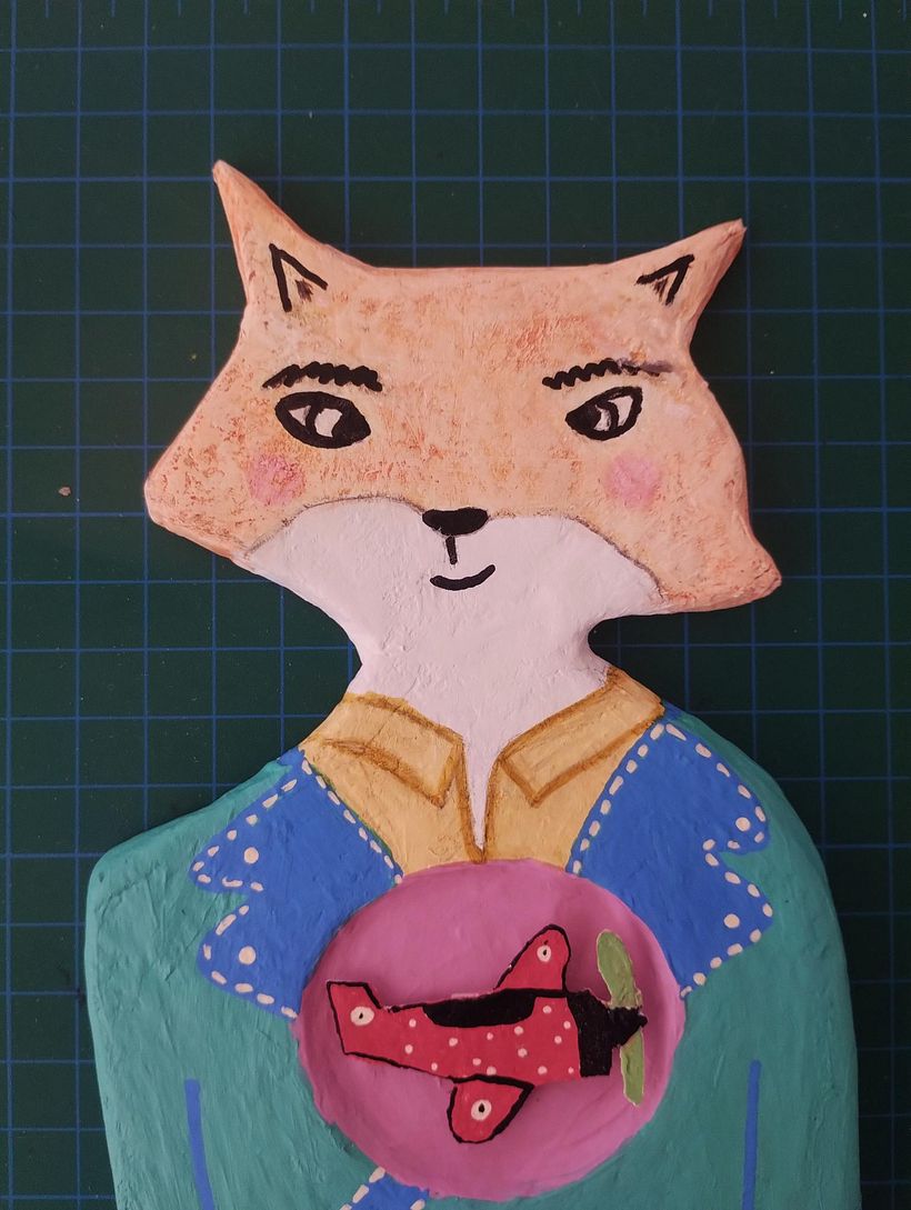 Creación personaje con papel maché 1