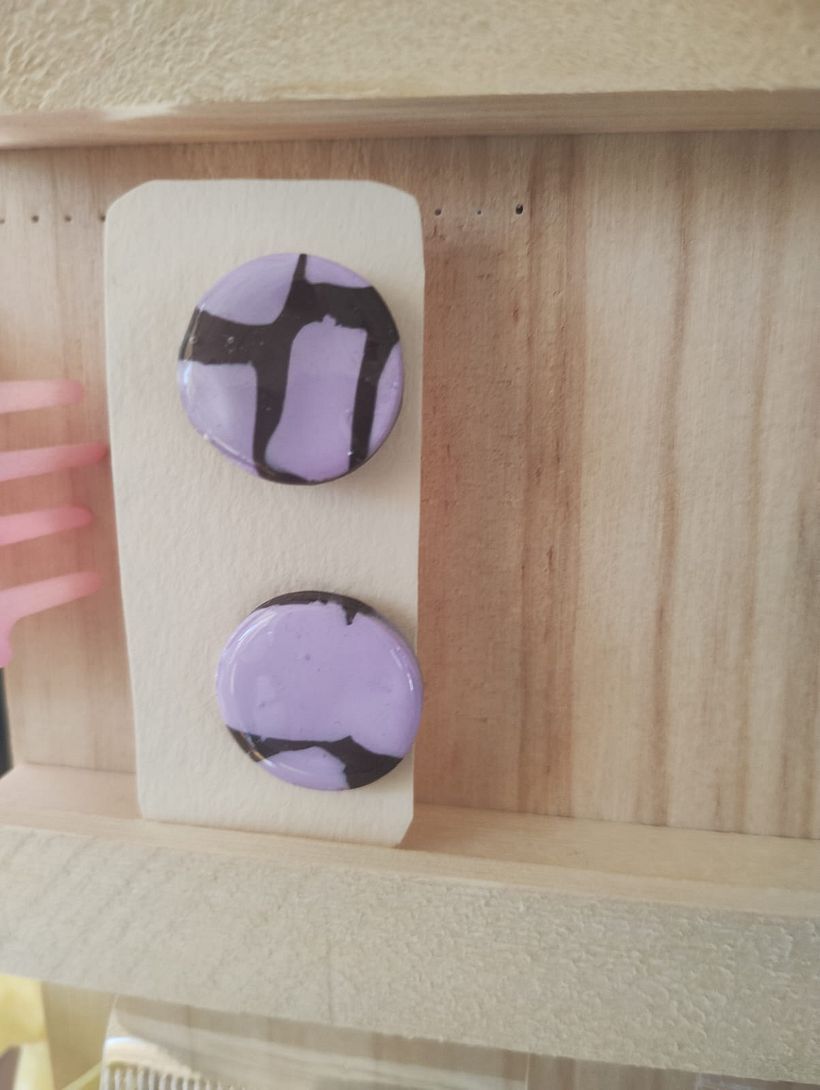 Emprendimiento aretes de cerámica Polimérica 4