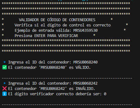 Validador de codigo de contenedores con Python 1