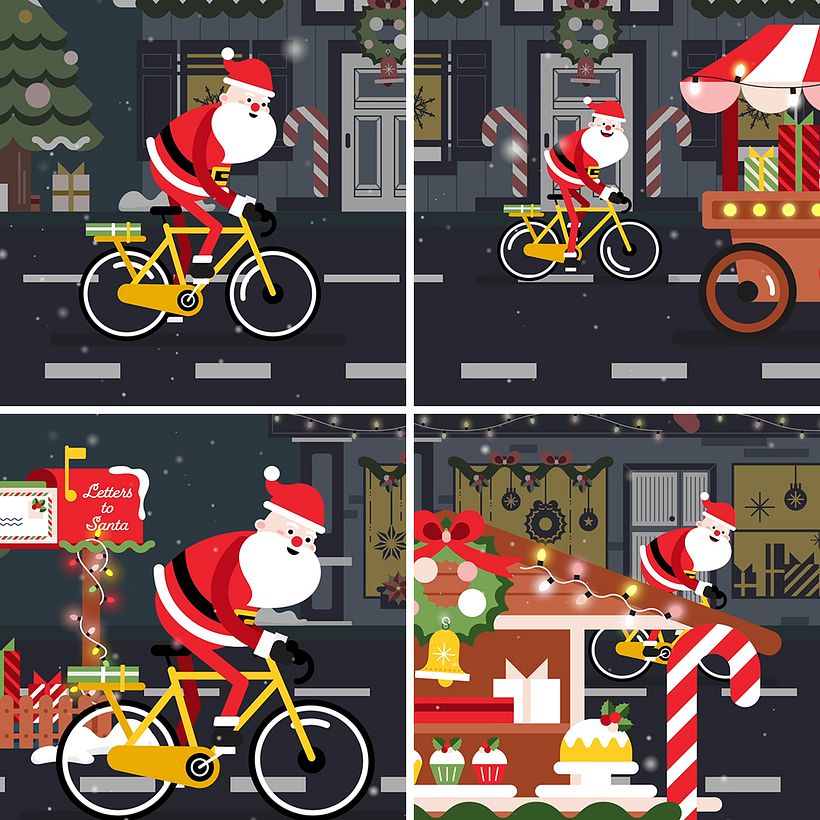 【Course Project】Santa Character Animation 1
