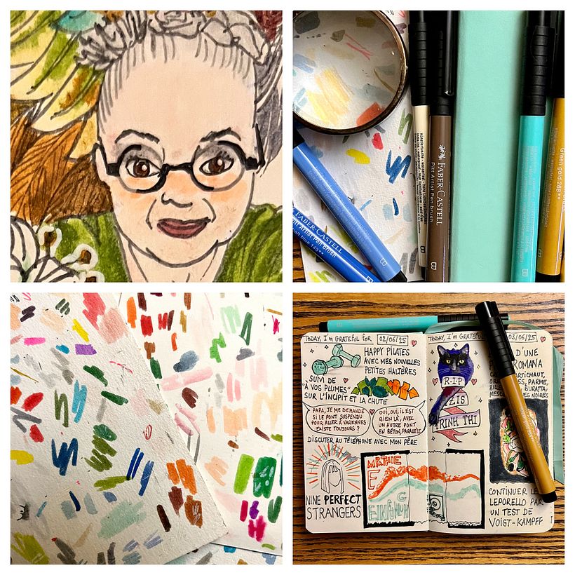 Carnet de gratitude : June 2025 sketchbook 1