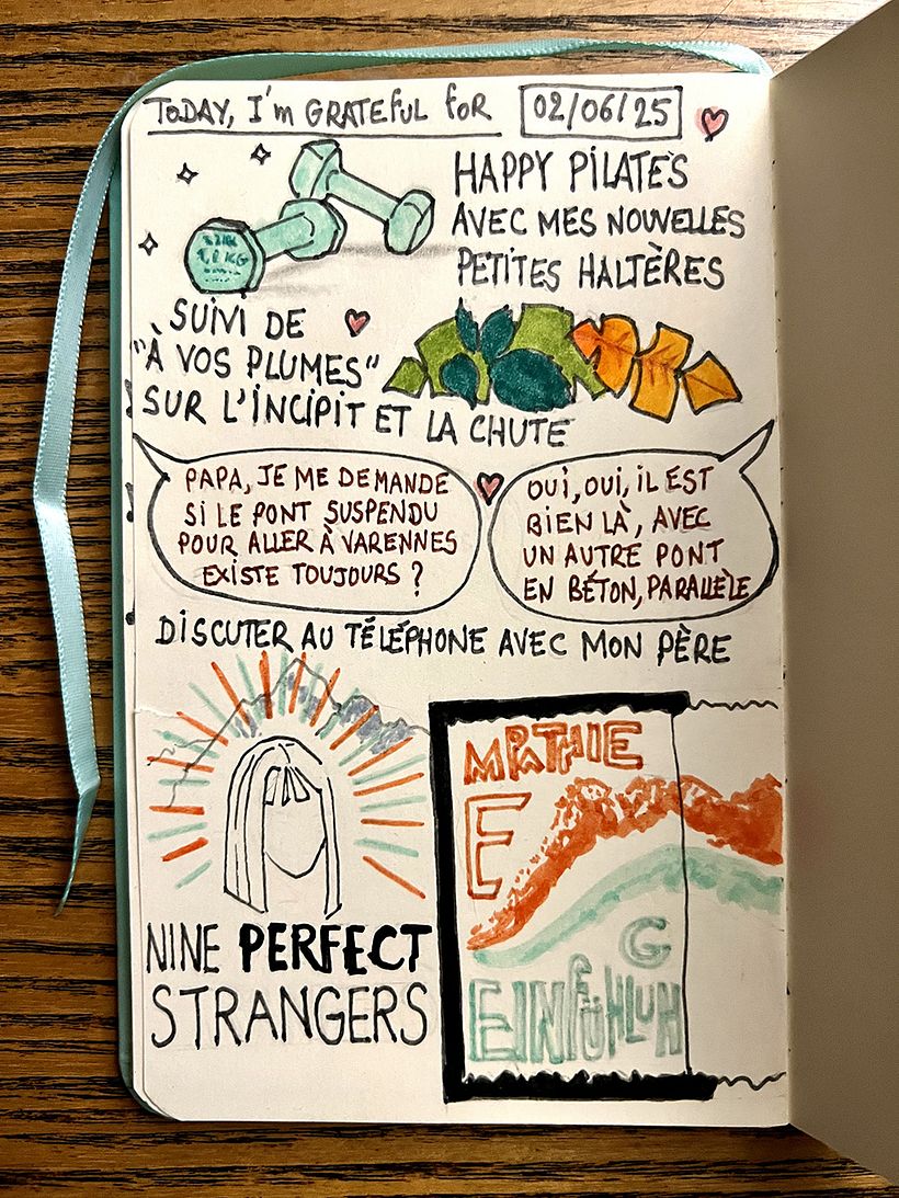 Carnet de gratitude : June 2025 sketchbook 1