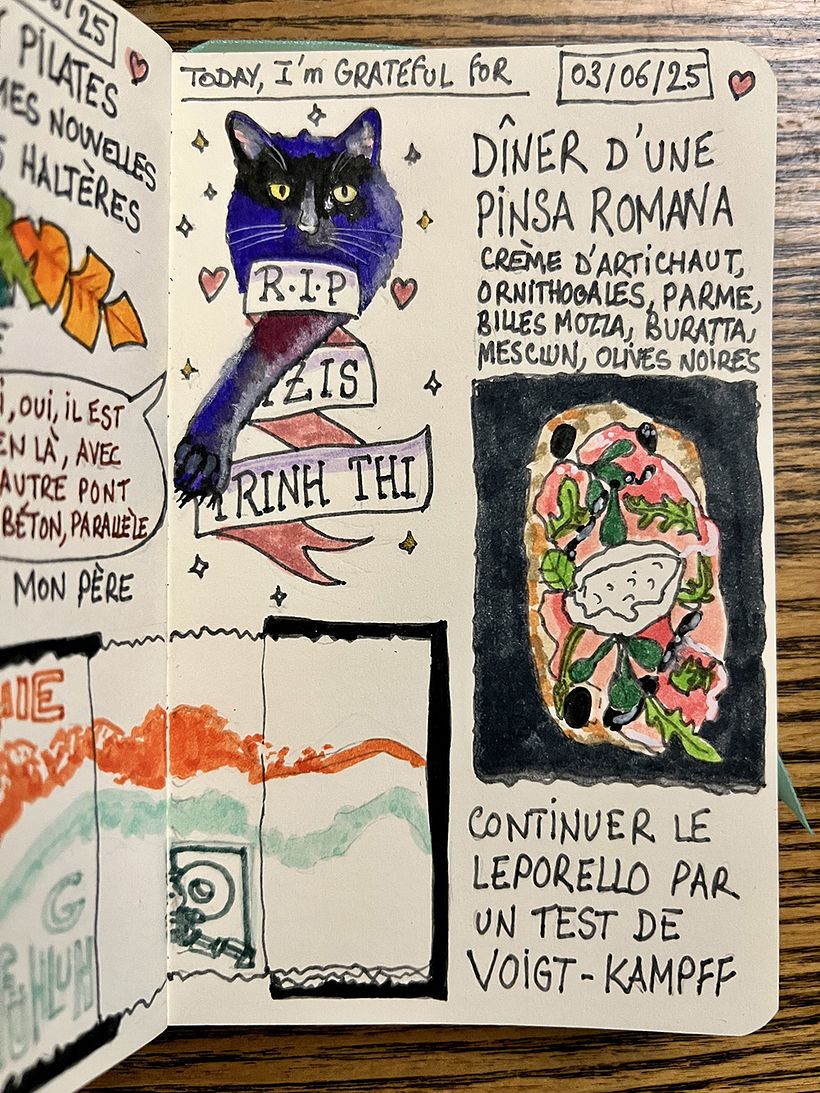 Carnet de gratitude : June 2025 sketchbook 1