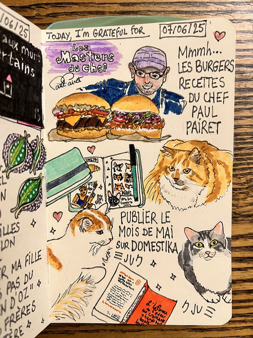 Carnet de gratitude : June 2025 sketchbook 1