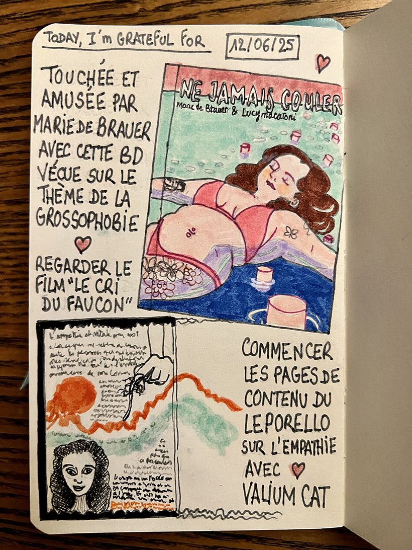 Carnet de gratitude : June 2025 sketchbook 1