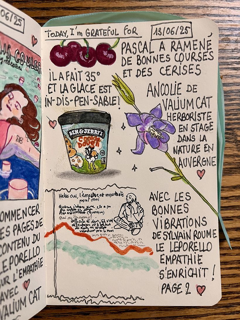 Carnet de gratitude : June 2025 sketchbook 1