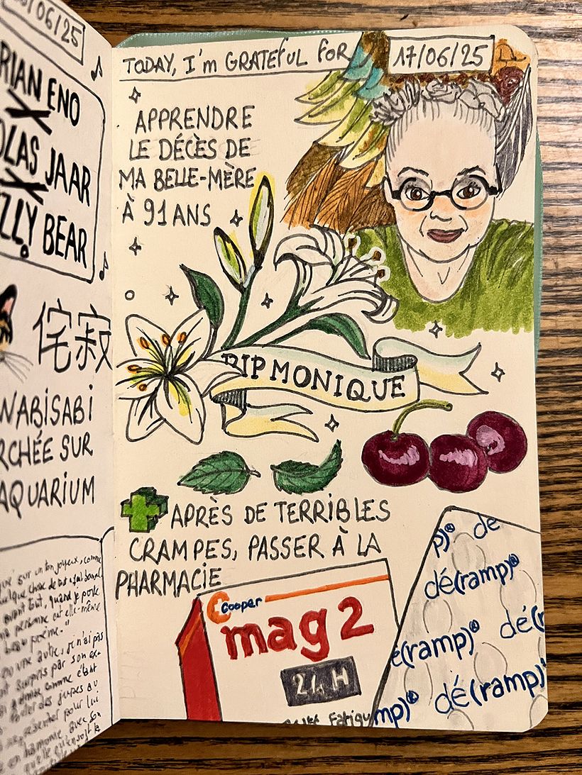 Carnet de gratitude : June 2025 sketchbook 1