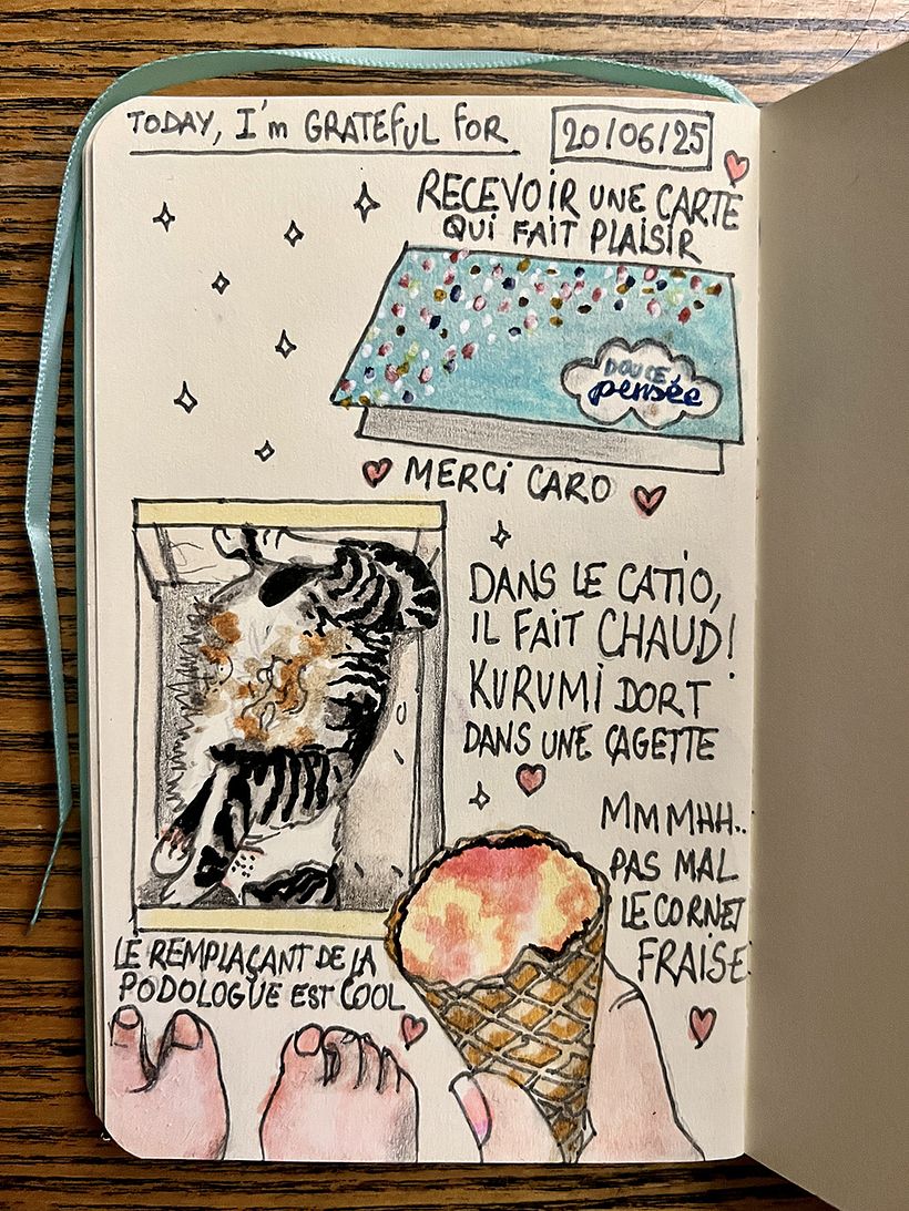 Carnet de gratitude : June 2025 sketchbook 1