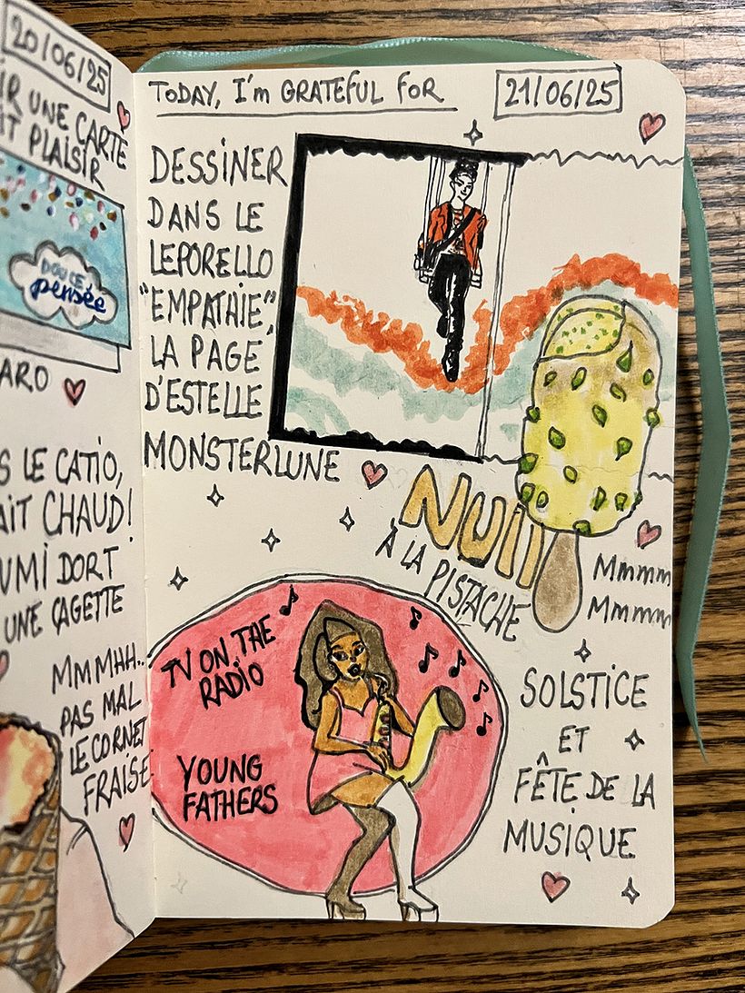 Carnet de gratitude : June 2025 sketchbook 1