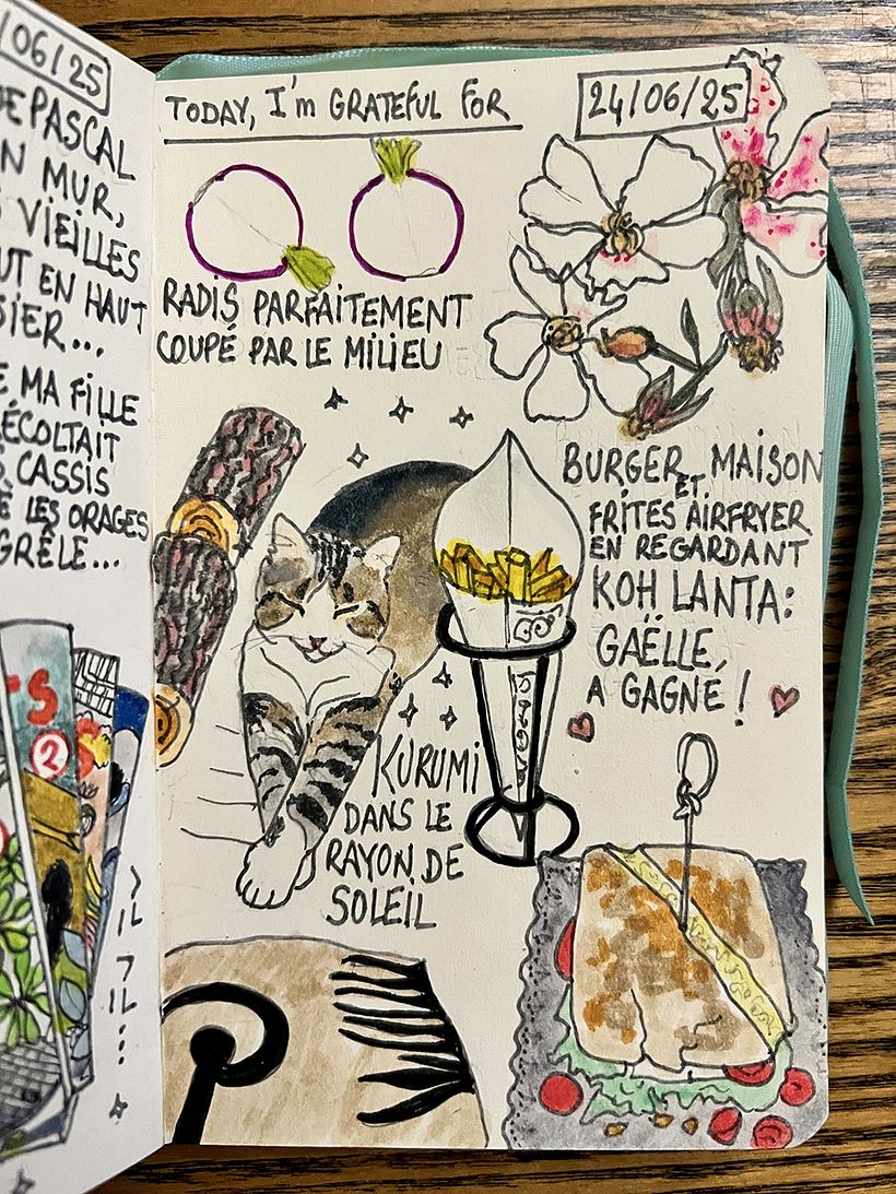 Carnet de gratitude : June 2025 sketchbook 1