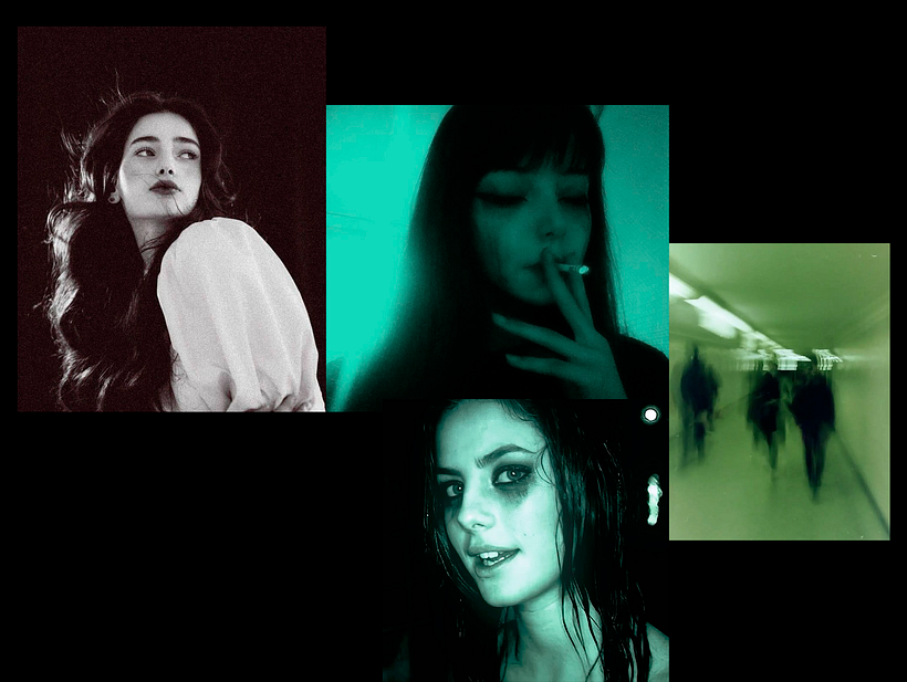 Ritratto di ragazza che fuma 1