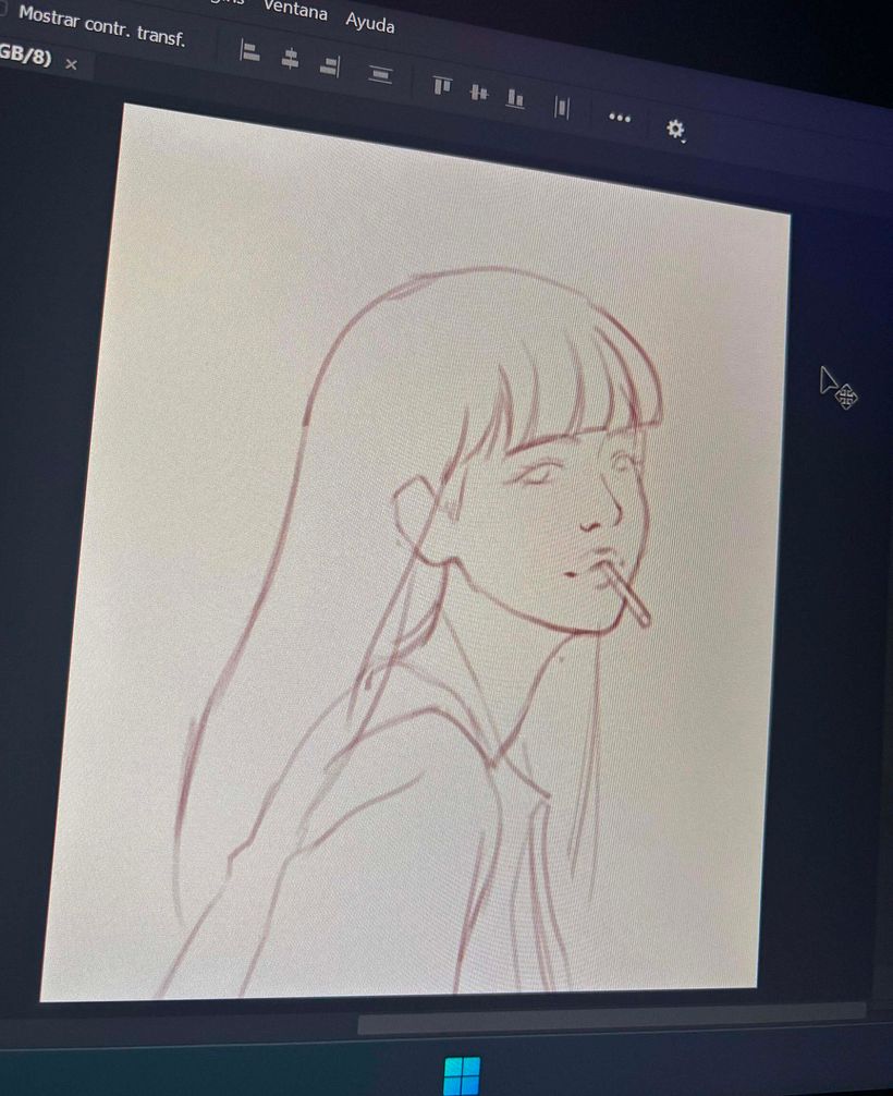 Ritratto di ragazza che fuma 1