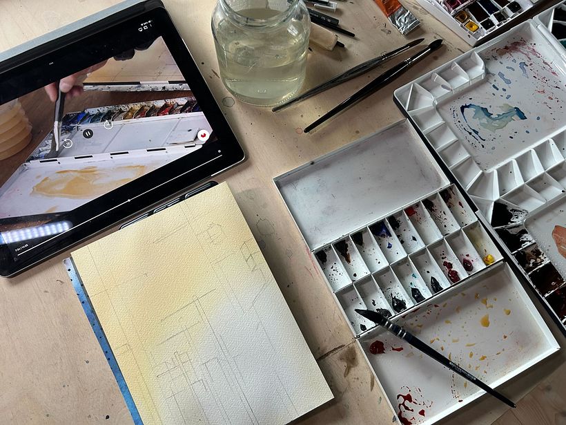 Final Project for the course "Expressive Watercolor Painting" by Reha Sakar 1