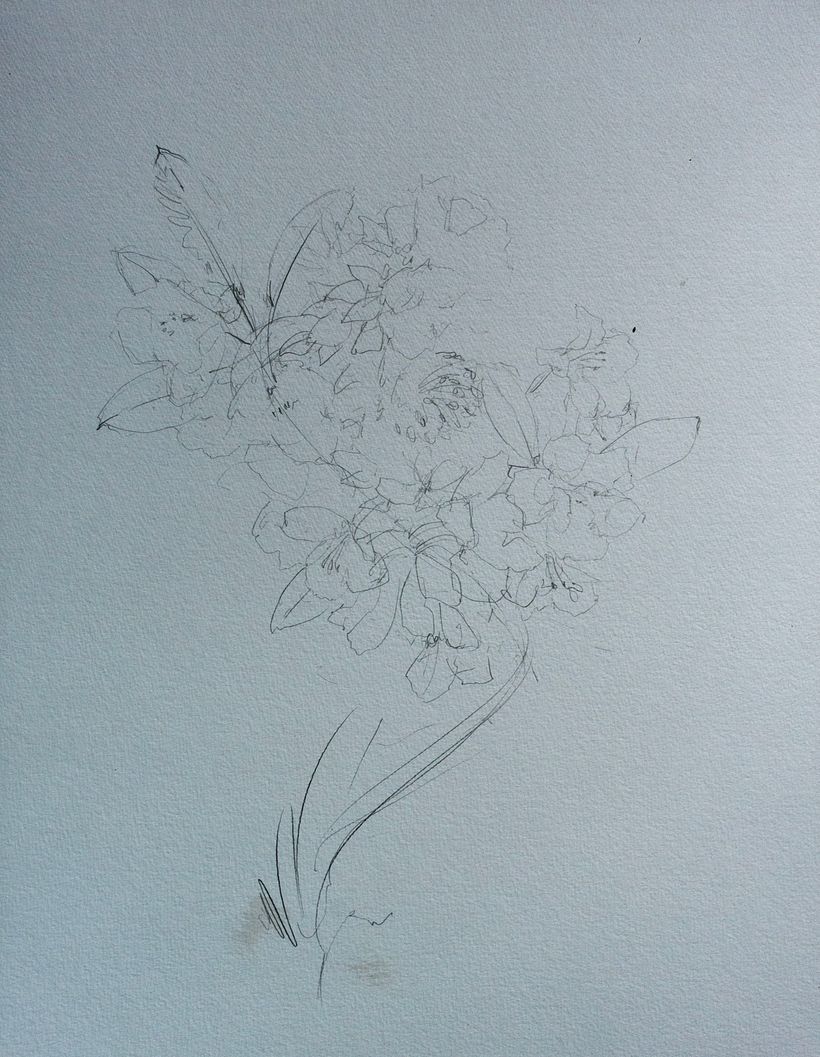 Creating a dynamic floral painting 1