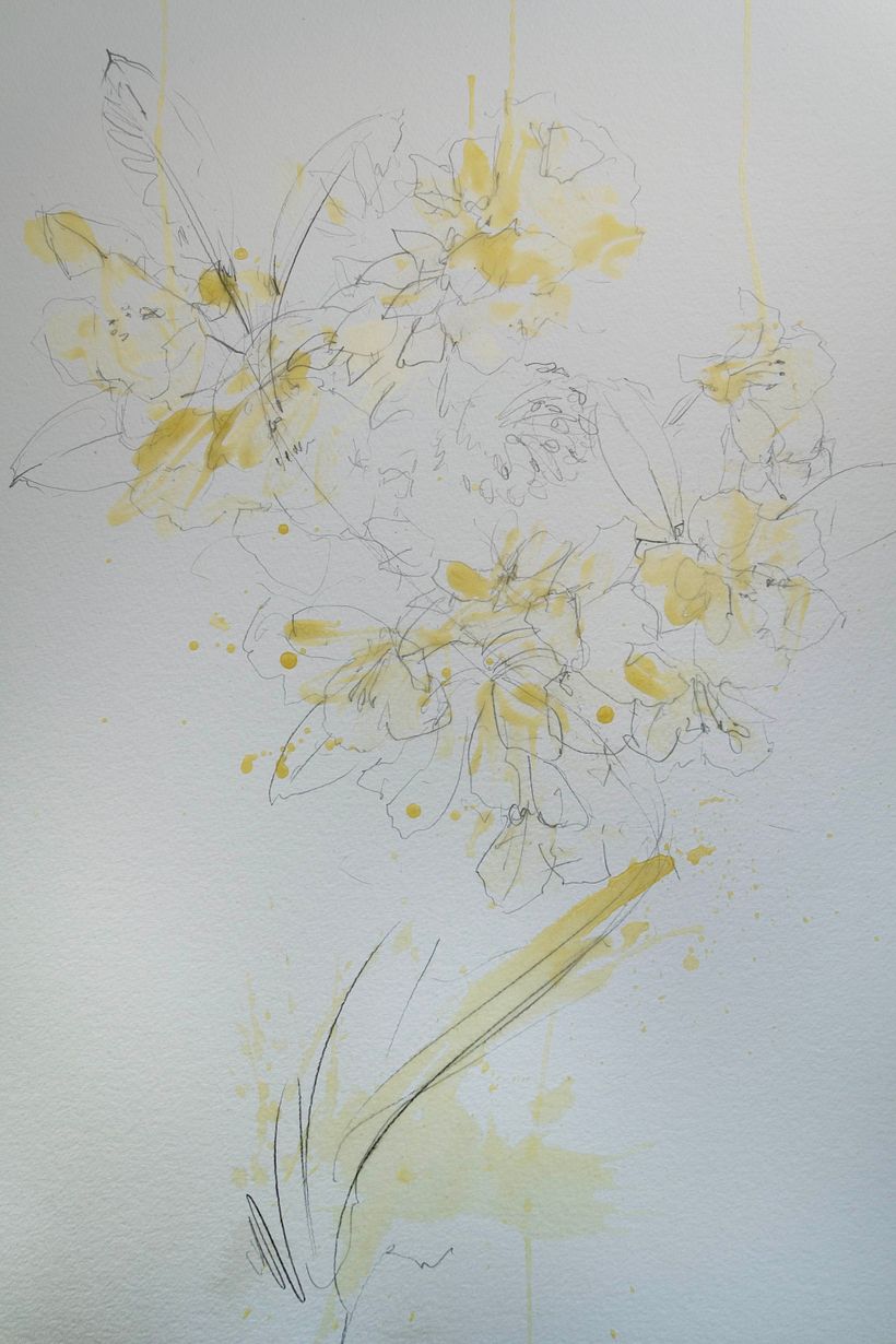 Creating a dynamic floral painting 1
